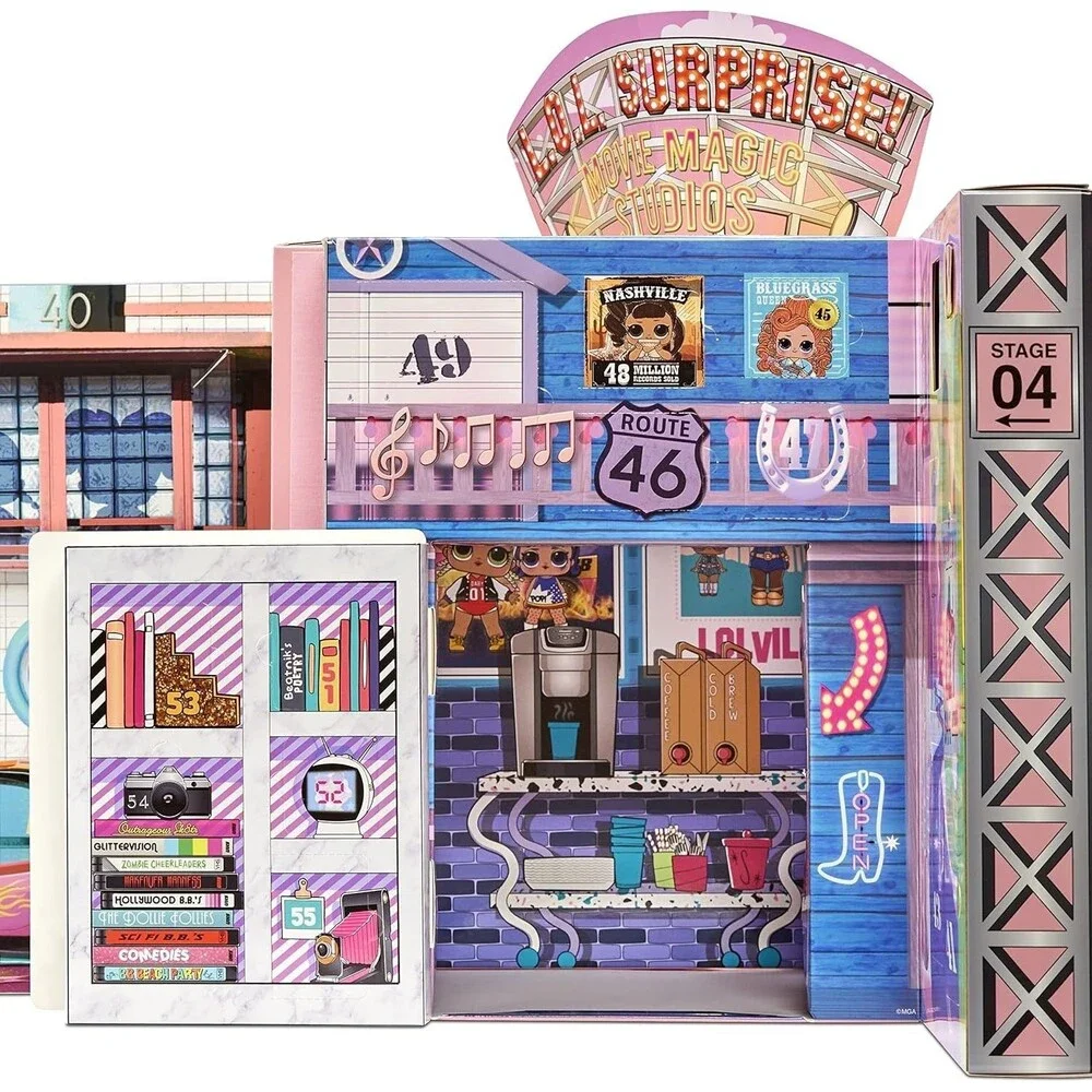 L.O.L. Surprise! OMG Movie Magic Studio w 70 Surprises 12 + 2 Fashion Dolls Set